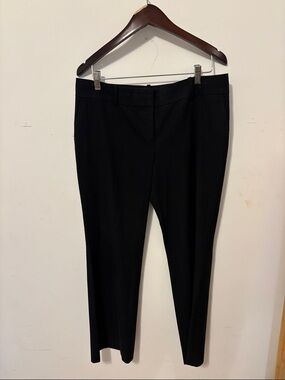 Ann Taylor Black Straight-Leg Dress Pants